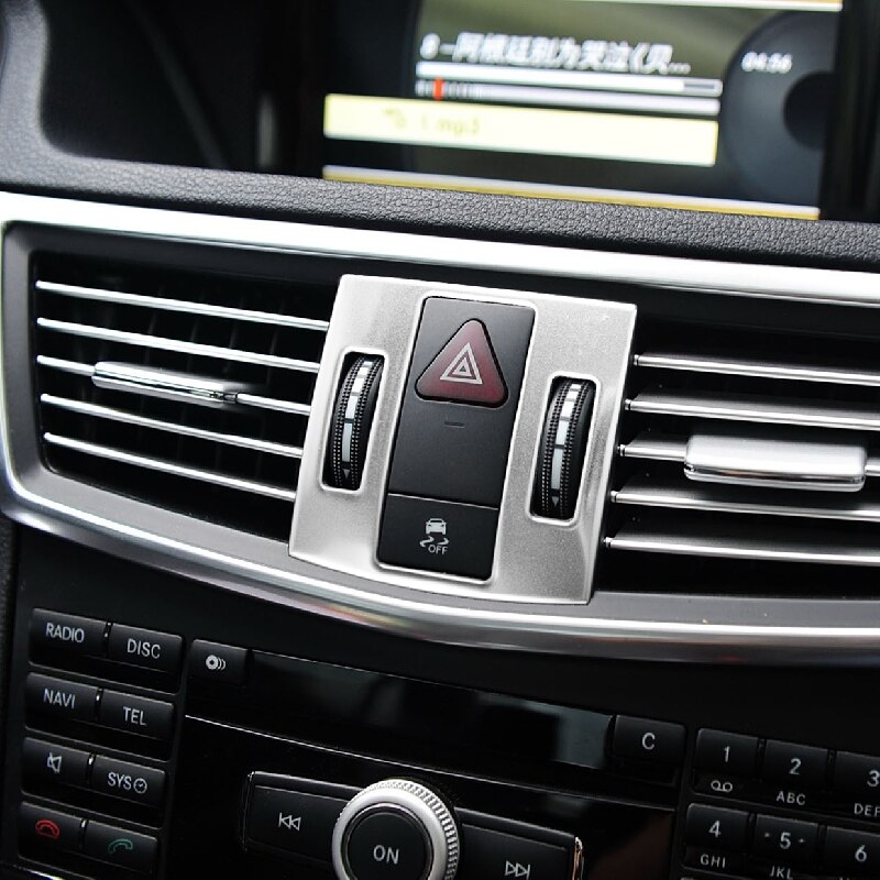 Car Styling Center Console presa d'aria cornice decorazione copertura rivestimento adesivo interno per Mercedes Benz W212 classe E 2010-2011