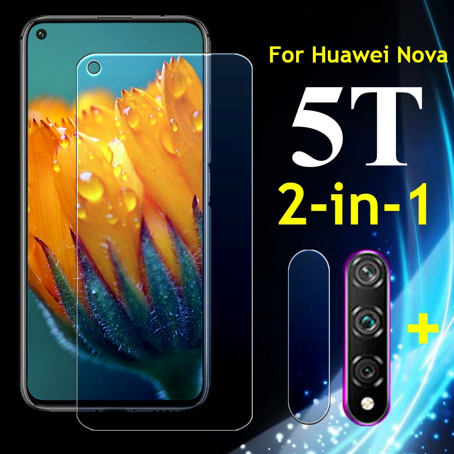 for huawe Nova 5T protective glass Nova5T 5 T T5 huwai huawai Screen Protector glas armor Tempered Glas With Camera Lens film