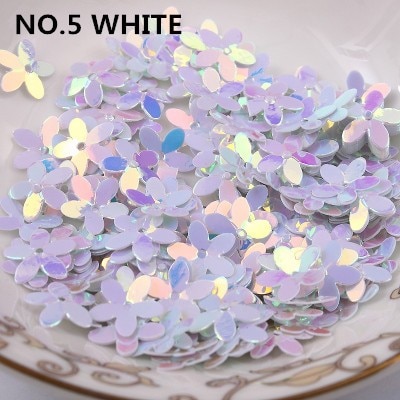 50G Pvc Bloem Pailletten Pruimenbloesem 10Mm Met 1 Center Hole Cup Losse Paillette