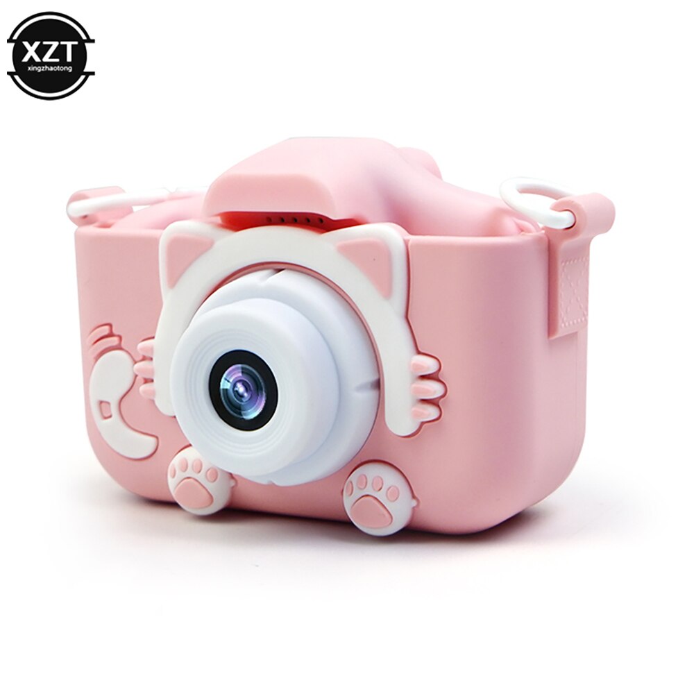 X8 2.0 Inch Screen Kids Video Camera Mini Digitale 12MP Foto Kinderen 2000W Hd Camera Oplaadbare Lithium Batterij Speelgoed: Roze