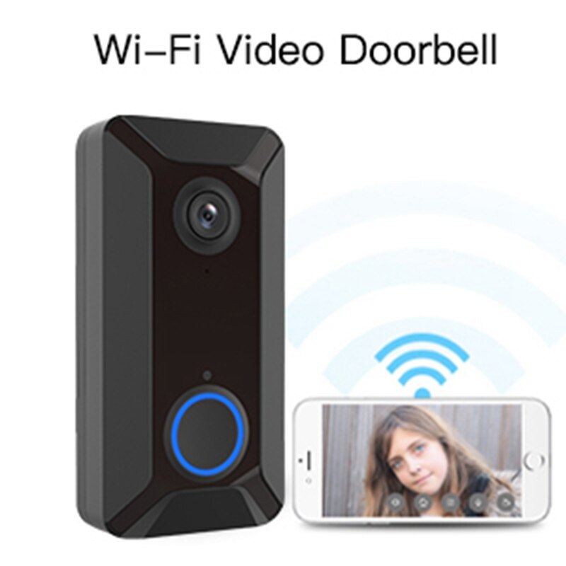 V6 720P Smart Deurbel Camera Wifi Video Visuele Intercom Met Chime Ip Deurbel Draadloze Home Security Camera