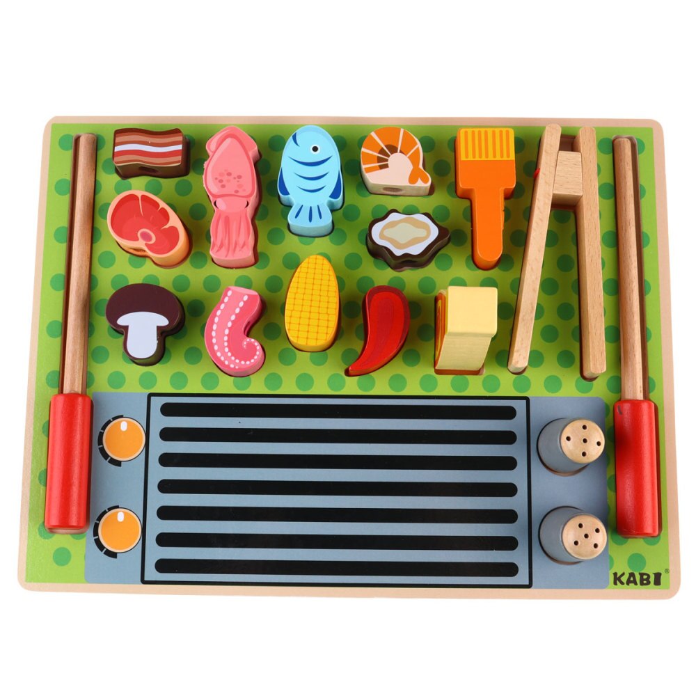 1 set houten kleurrijke imitatie-grappige grappige speeltjes voor meisjes en jongens: Default Title