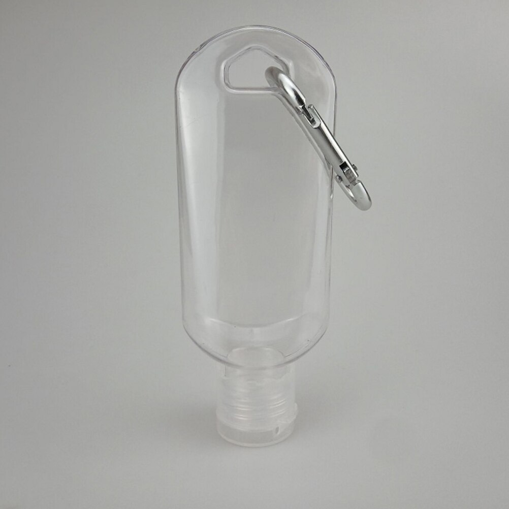 30ml 50ml Refillable Bottles with Hook Hand Sanitizer Containers Travel Bottles Alcohol Container Transparent Bottle Random Hook: 30ml