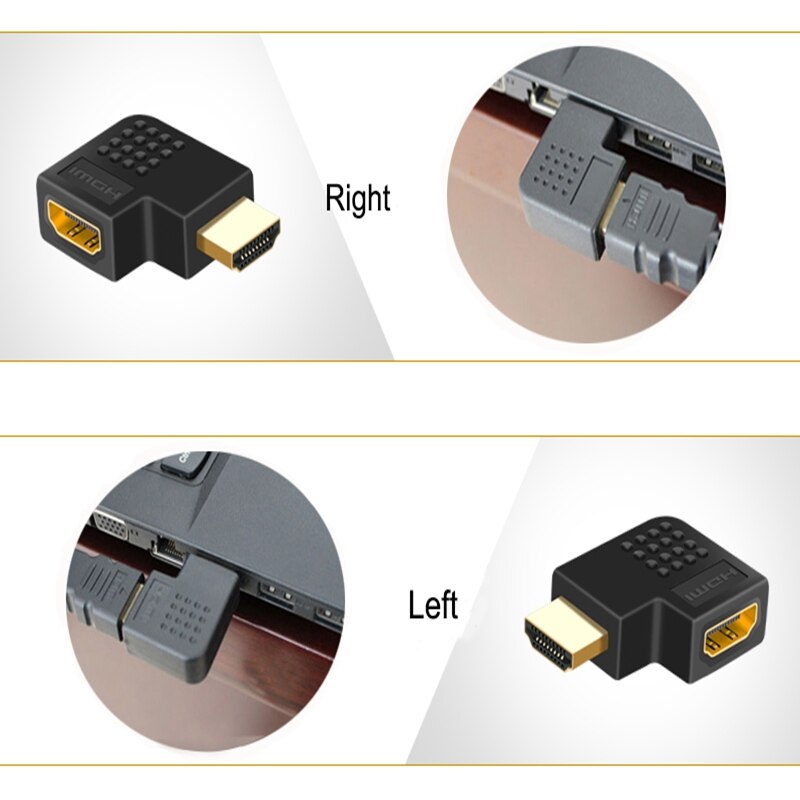 HDMI Adapter Male To Female Converter for PS4 Projector HDTV Laptop Monitor PC Converter Right