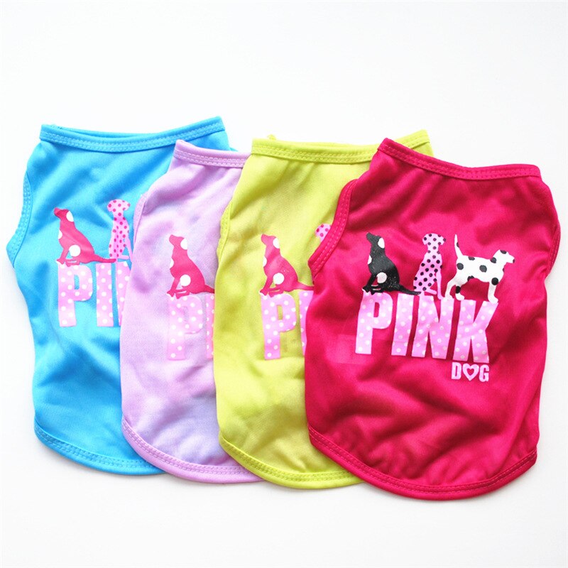 Ropa para Perro barata adorable chaleco para Perro camisa de Ropa para mascotas para perros traje de algodón cachorro mascota Ropa para perros pequeños Ropa de Perro