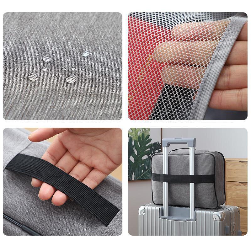 NEUE Dokument Veranstalter Aktentasche A4 Ordner Halter männer frauen Tasche Abdeckung Geldbörse Passport Home Safe Funktions Datei Lagerung fall