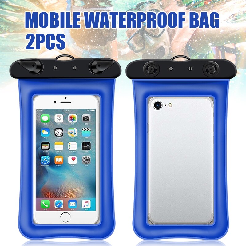 Funda Universal impermeable IP68 para teléfono, bolsa a prueba de agua para iPhone 13, 12, 11 Pro Max, X, Xs, 8, Xiaomi, Huawei y Samsung, 2 uds.