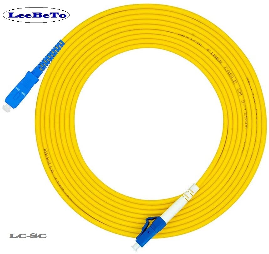 FC to FC SC to SC LC to LC ST to ST SC to SC Fiber Patch Cord Jumper Cable SM Simplex Single Mode Optic for Network 3m 5m 10m: LC-SC