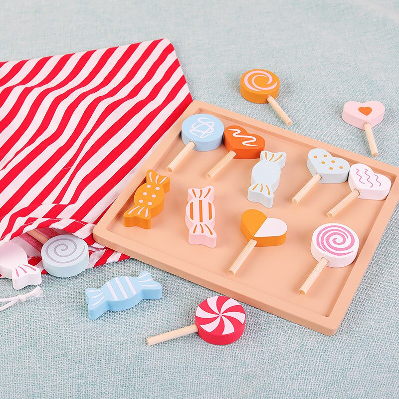 Machine à pop-corn jouet maison de jeu, ensemble de bonbons, bloc de construction, illumination de la Cognition pour bébé, jouets de comptoir de caisse