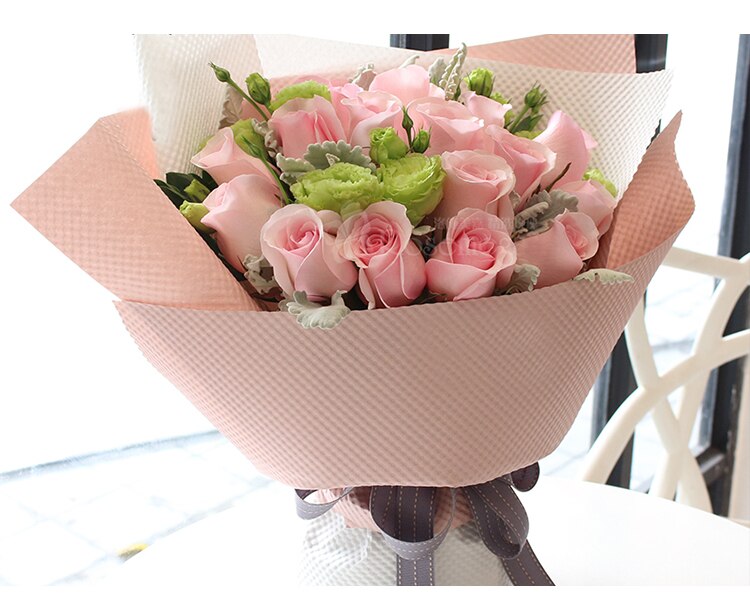 10pcs Embossed Craft paper flower paper flowers bouquet material flower wrapping paper