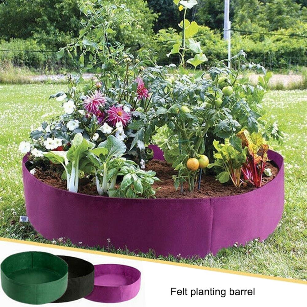 Vegetable Grow Bag Plant Bed Planter Container Bag Plant Growing Cultivation Round Planting Pot for Plants Nursery