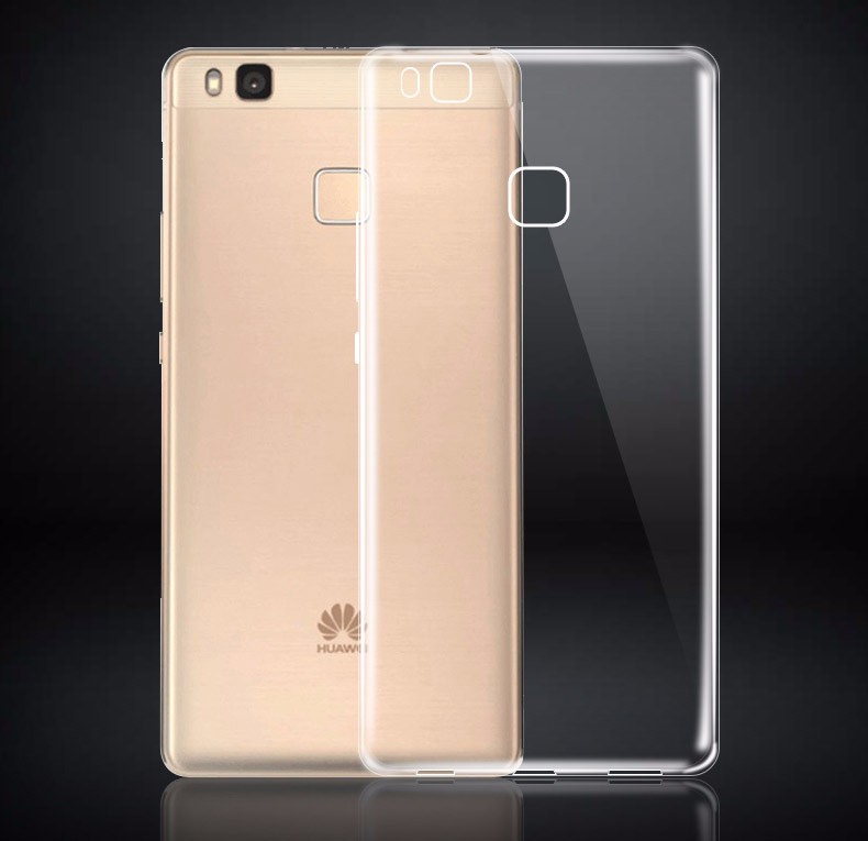Gjennomsiktig telefondeksel til huawei  p9 lite  p10 p20 p30 pro huawei honor 6c 6a 6x 7x 8x 8c 8a 8 9 10 20 lite silikon mykt deksel: Karbonfiber