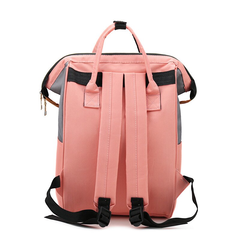 Contrast Kleur Luiertas Lichtgewicht Multi-Functionele Grote Capaciteit Hand Mother 'S Bag Zwangere Vrouwen Mama Zak Zuigeling