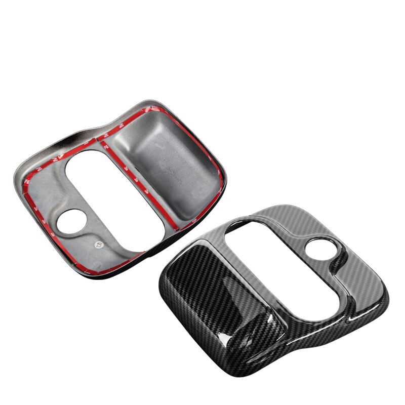 Car Decoration Styling Accessories For Smart 453 Fortwo Carbon Fiber Car Roof Reading Light Lamp Sticker Cover