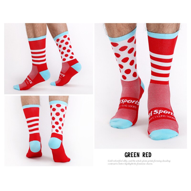 Cycling Socks Cycling Sports Socks Running Skateboard In-tube Breathable Compression Men Women Wear-resistant: 5 / L