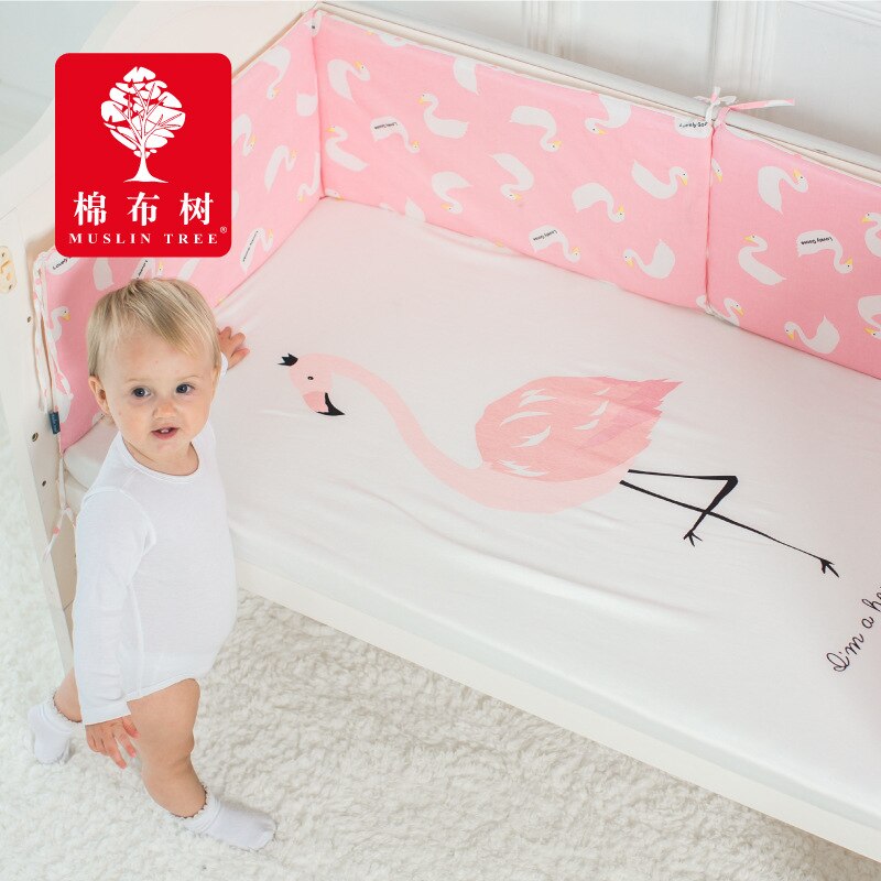 Baby Laken Puur Katoen Wieg Matras Cover Voor Kids Leuke Cartoon Patroon Baby Uitgerust Lakens Baby Beddengoed Fotografie Props