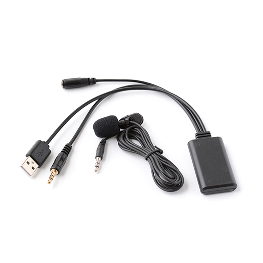 Bil 12v bluetooth modul adapter trådløs radio stereo aux-in aux kabel adapter med mikrofon trådløs til honda