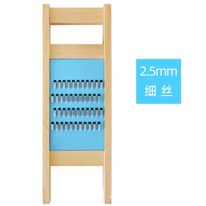 Wooden Potato Grater Cucumber Vegetable Slicer Salad Kitchen Shredder Cheese Carrot Chopper Potato Peeler French Fry Cutter: light green