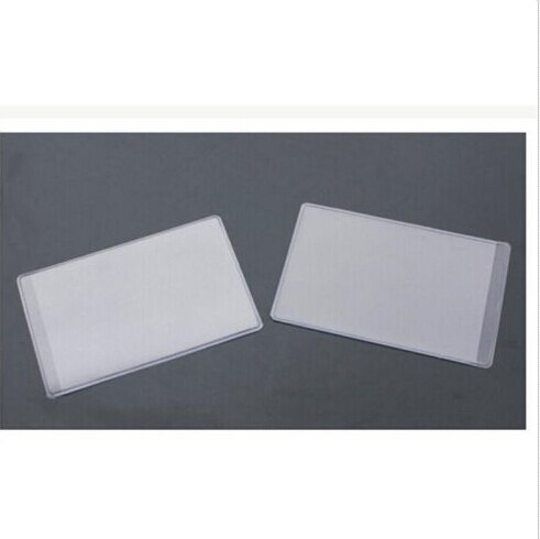 10pcs Dustproof Clear Card Holders Soft Plastic Credit Card Protectors Bussiness Card Cover ID Holders 9.6x6cm