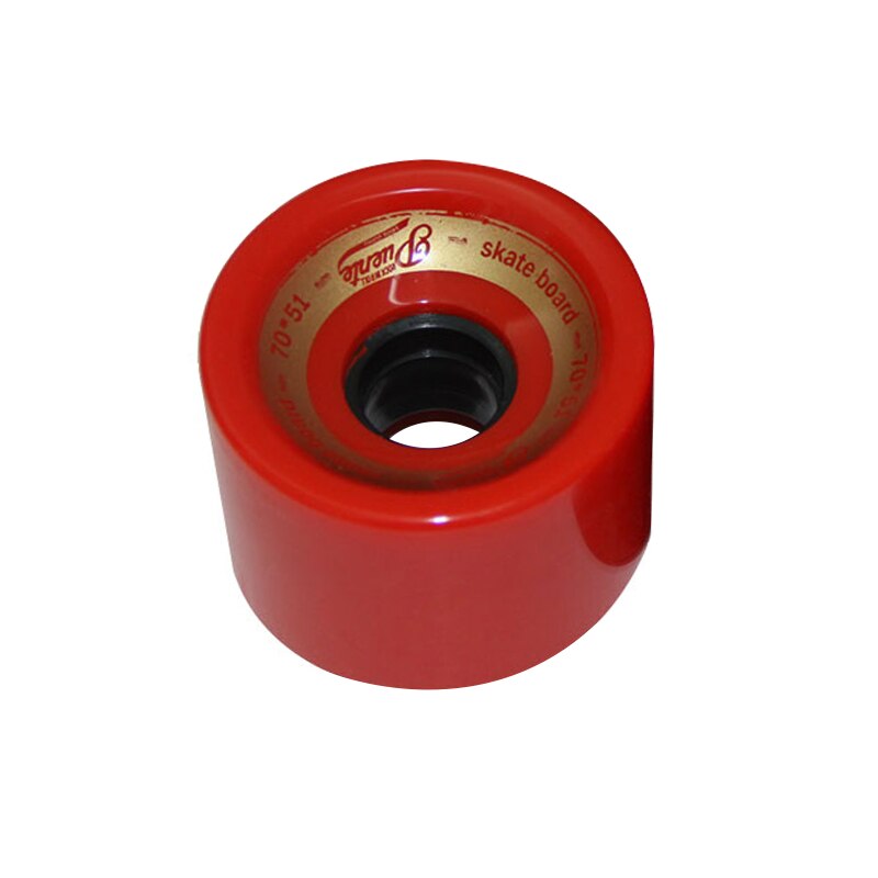 1/4 pcs Skateboard Wheels Bearings Elastic PU Wearable Flexible Durable 70x51 Skateboard Wheel Supplies: Red
