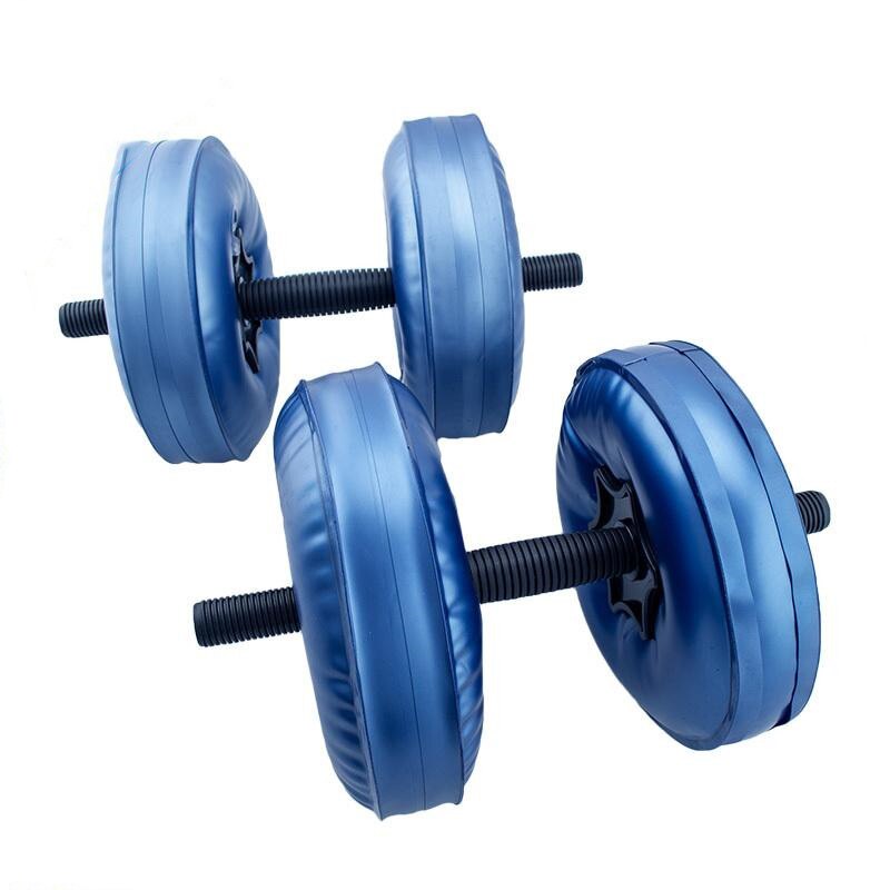 5-10kg håndvægte justerbare sportsudstyr håndvægte vægte indstillet til fitness vandfyldt håndvægt: 5-10kg- blå
