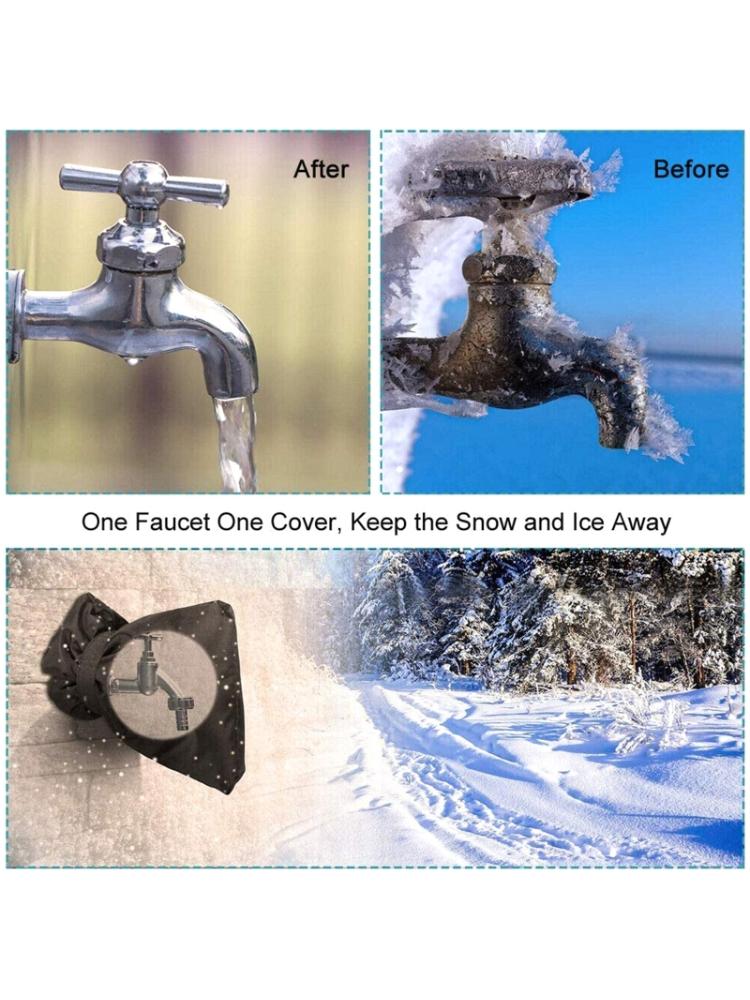 Outside Tap Cover Jacket Insulated Protector Thickened Outdoor Tap Cover From Freezing Waterproof Thermal Tap Jacket