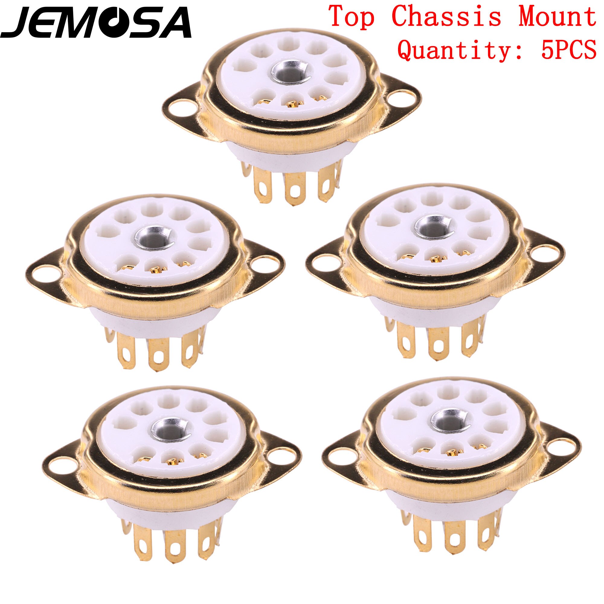 9pin Ceramic tube sockets GZC9-C B9A Valve Tube Base for 12AX7 ECC83 6922 ECC88 EL84 ECC82 12AU7 Vaccum Tube Amplifier Hifi: WHITE