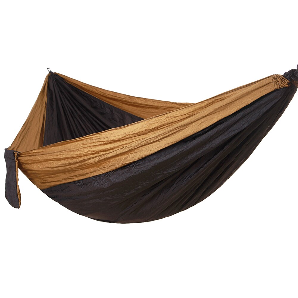 Hamaca portátil para exteriores, para viajes, supervivencia, caza, cama para dormir, hamaca para relajarse, 2 correas, 2 mosquetones: Q