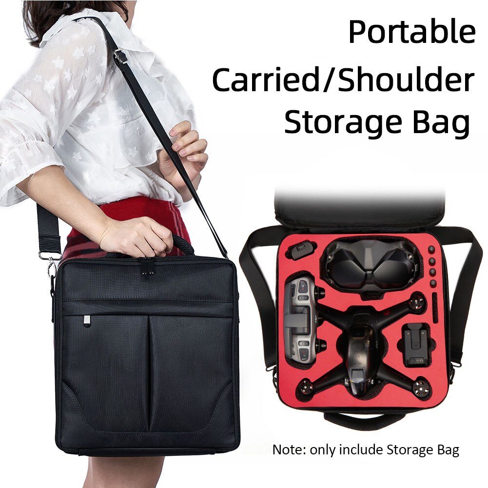 Drone Accessoires Outdoor Reizen Draagbare Verstelbare Band Effen Opbergtas Grote Capaciteit Draagtas Voor Dji Fpv Combo