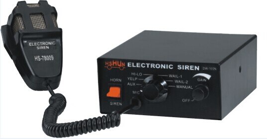 Car Siren hore 200W Auto Electronic Siren with Microphone Police Siren ...