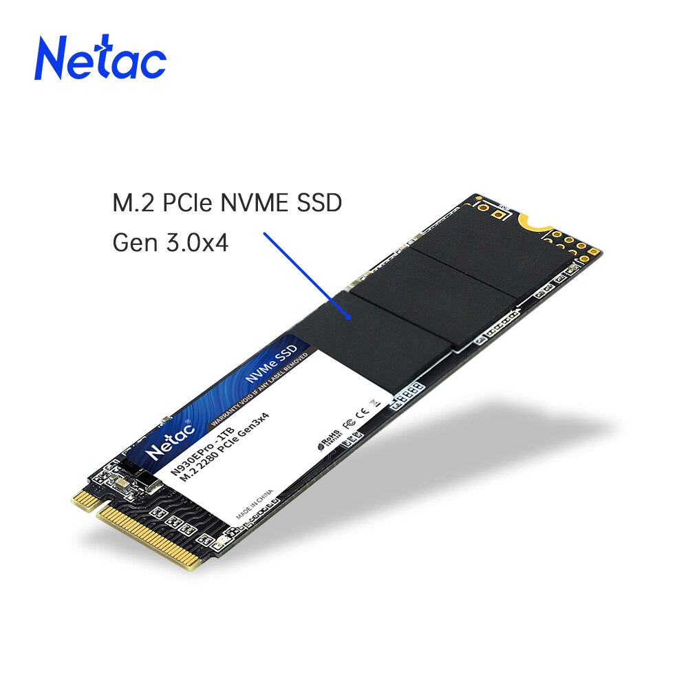 Netac SSD nmve M2 128GB 256GB 512GB 1TB SSD Drive M.2 2280 PCIe Internal Solid State Hard Disk for laptop