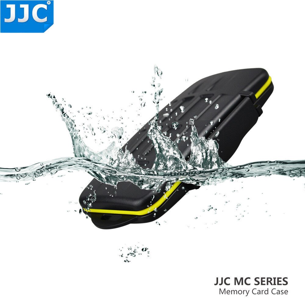 JJC MC-XQD6 Water-resistant Anti-shock XQD Card Holder Camera Memory Card Bag Case Storage Protector Cover For 6 XQD Cards