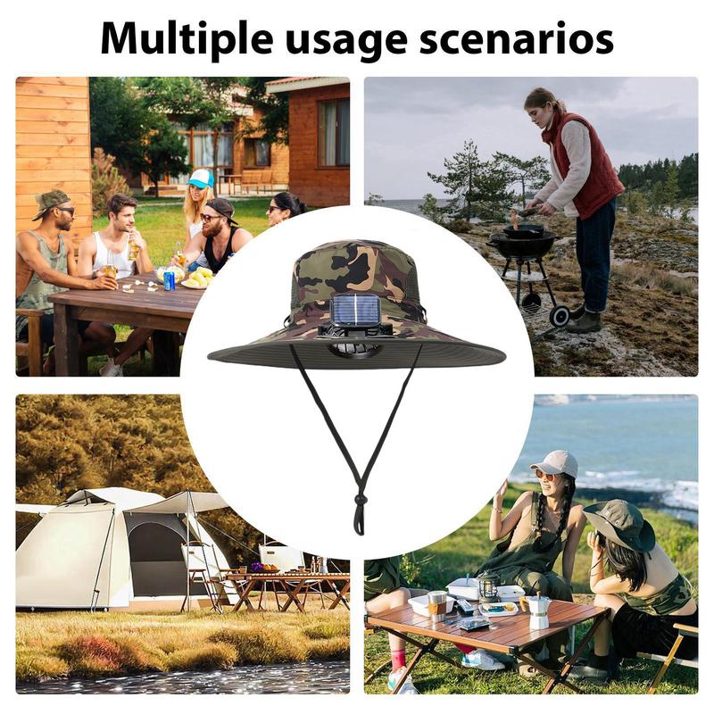 Kapelusz wędkarski z wentylatorem słonecznym Kapelusz z wentylatorem z możliwością ładowania Lekkie czapki wędkarskie Zewnętrzna osłona przeciwsłoneczna robić alpinizmu na świeżym powietrzu