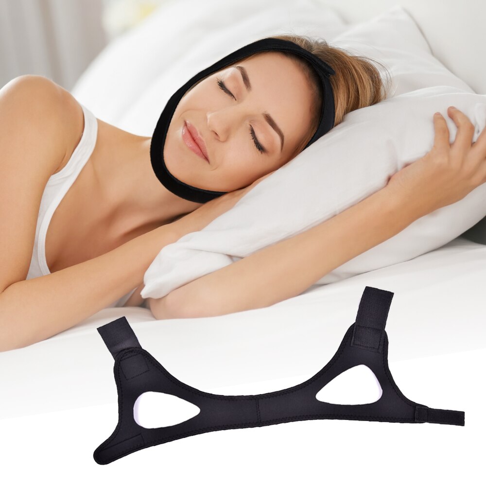 Sangle de menton Anti-ronflement, outil de Bandage pour aider à dormir la nuit, apnée du menton, directe