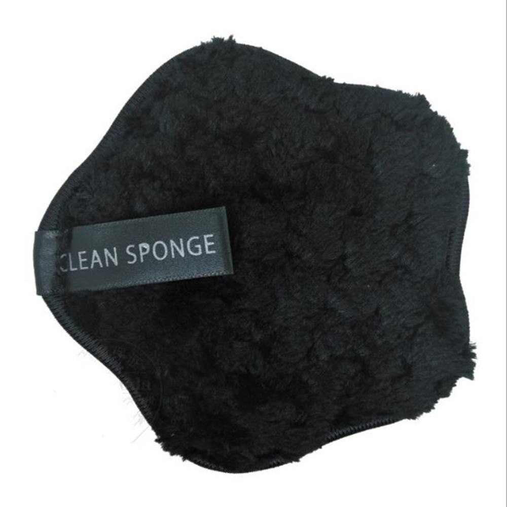 Panno in microfibra Pastiglie di Trucco Del Viso dispositivo di rimozione soffio Cotone Doppio Strato Viso Tovagliolo di Pulizia Riutilizzabile chiodo arte Pulizia Pulire: nero