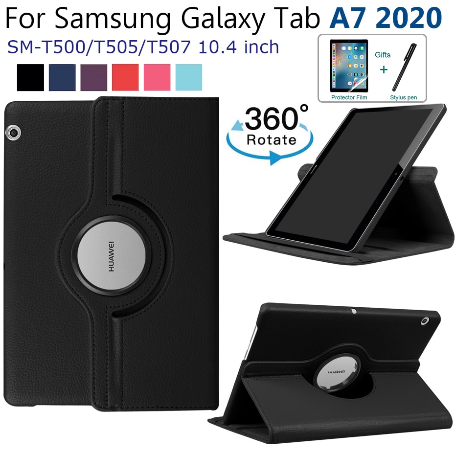 Voor Samsung Galaxy Tab A7 Case, 360 Graden Draaien Stand Tablet Cover Voor Samsung Galaxy Tab A7 10.4 SM-T500 T505