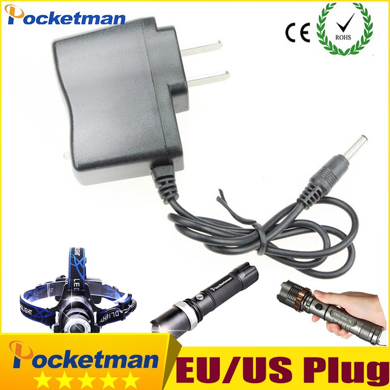 Hoogwaardige LED zaklamp 18650 Acculader LED koplamp Direct lading EU VS Plug zk50