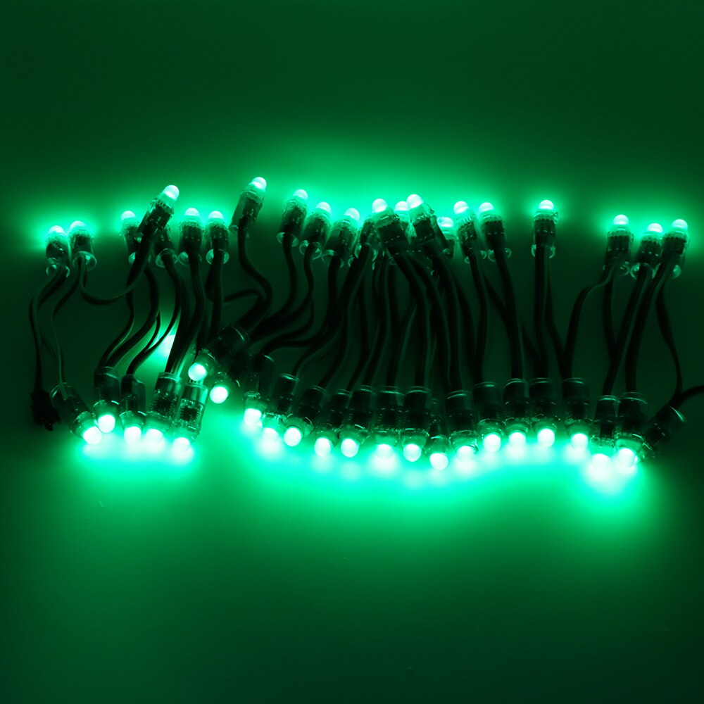 50pcs 12mm WS2811 Full Color LED Pixel Light Module DC 5V input IP68 waterproof 2811 IC LED Module christmas Light