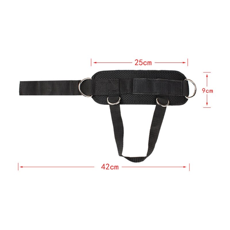 Justerbara 4 d- ring fotled remmar gym fot kabel maskin fitness lår glute pad