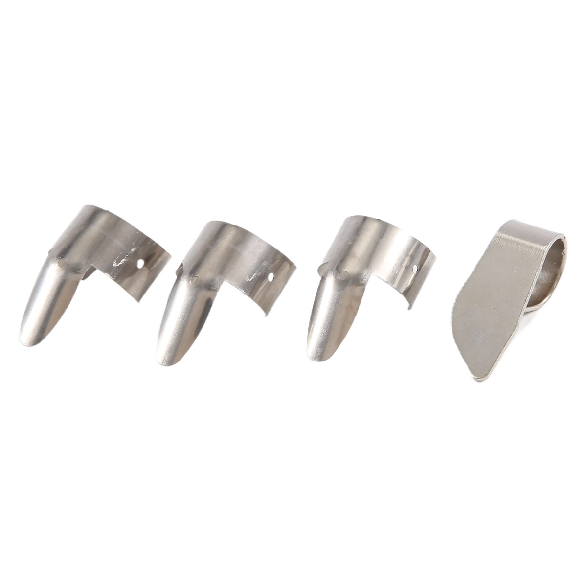 3 Metall-Fingerplektren + 1 Daumenplektrum-einstellen Gitarren-Fingerpicks für Gitarre Dobro Banjo usw.