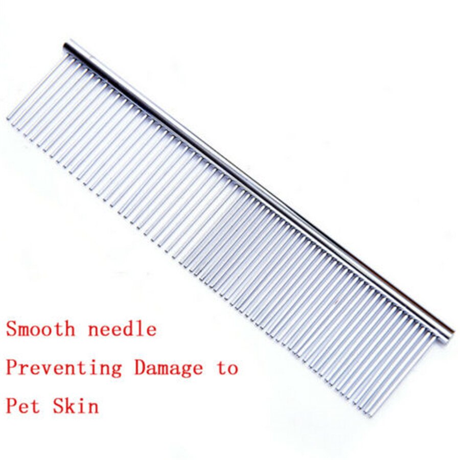 Pet Dog Metal Stainless Steel Hair Grooming Comb For Shaggy Dogs Barber Grooming Animal Care Comb Protect Flea Cleaning Brush: S