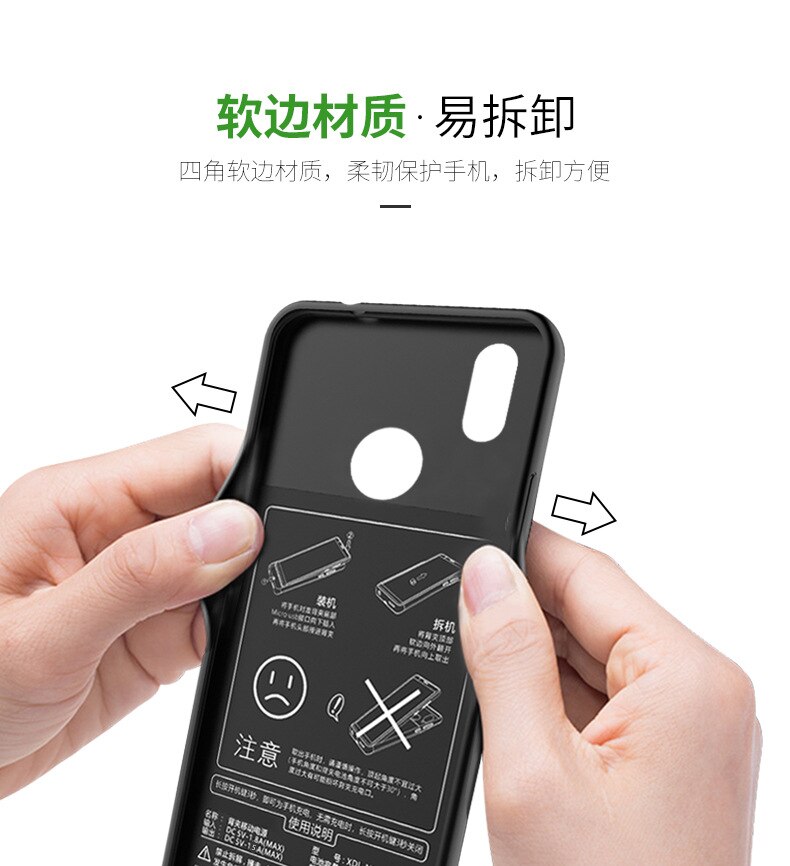 Egeedigi 4700mAh Power Bank Charging Case For Xiaomi Redmi Note7 Pro Mi 8 9 SE 8lite Battery Charge Case For Note 7 Mobile Phone