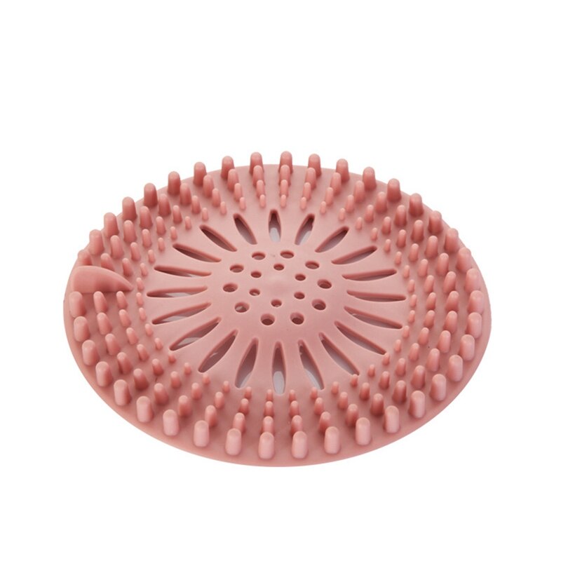Filtro de Desagüe de Suelo - Tapón de Pelo para Fregadero - Anti-Obstrucción - PP: Rosa