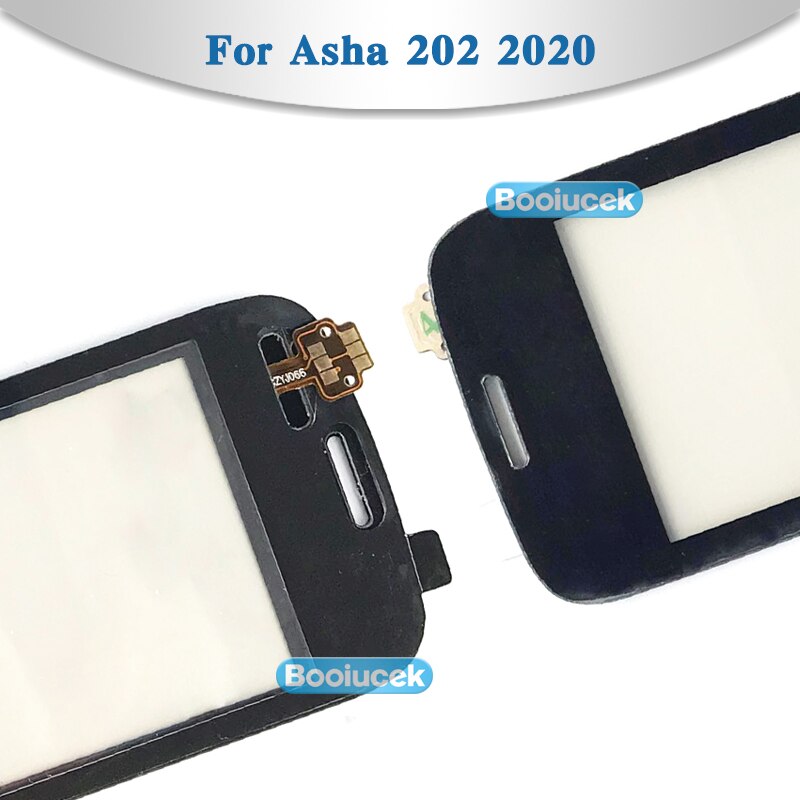 2.4" For Nokia Asha 202 Touch Screen Digitizer Sensor Outer Glass Lens Panel Black