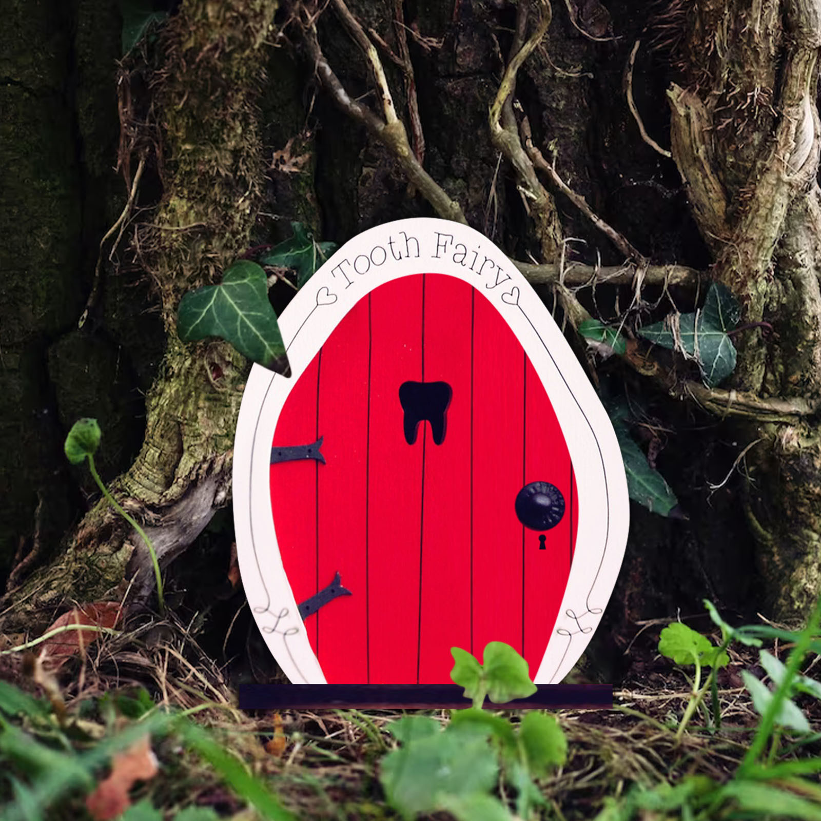 Porte de fée l'inventaire extérieure pour la décoration d'arbres, accessoires de jardin: Black