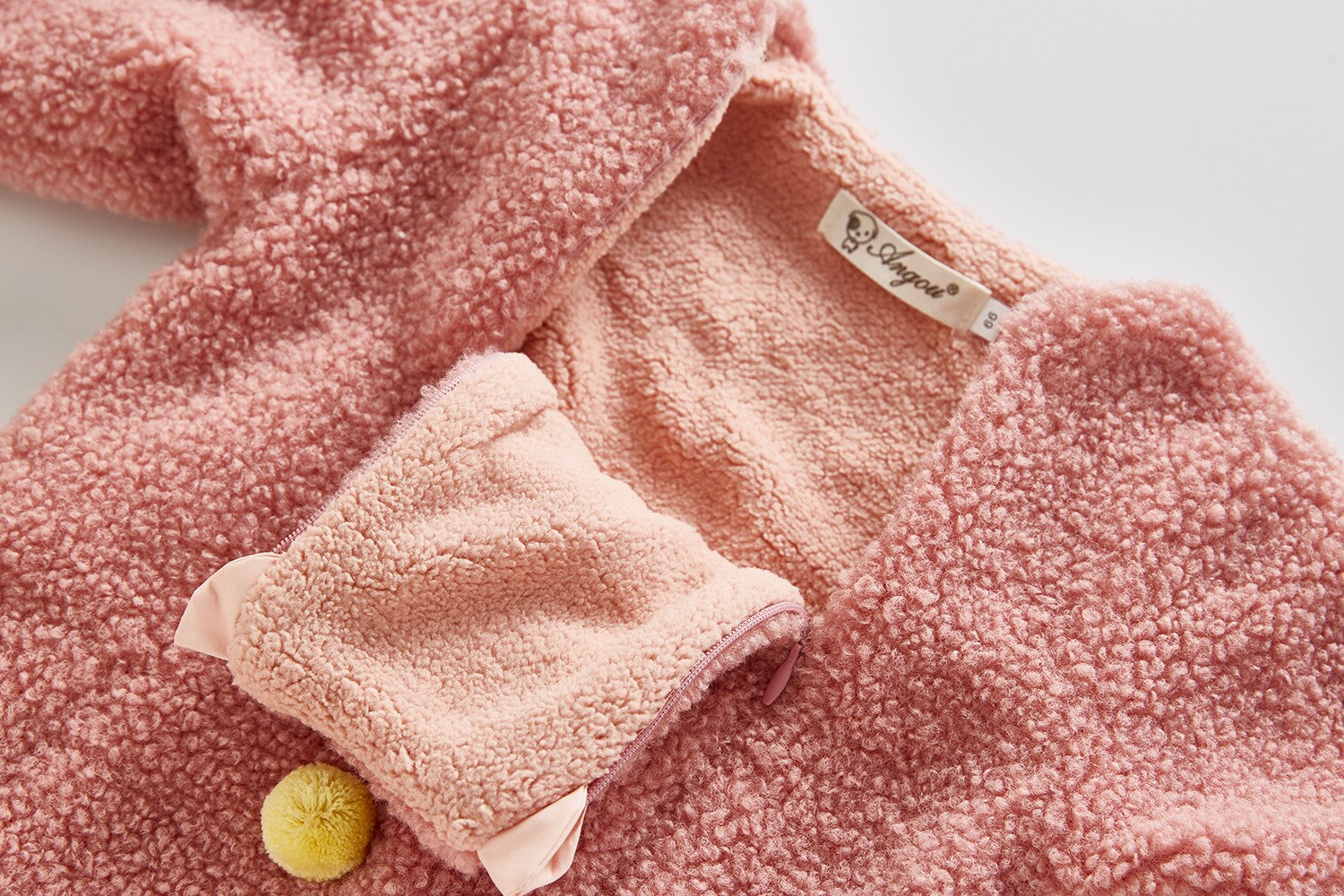 Pelele para bebé, chaqueta cálida de lana, monos gruesos de bola de colores, para invierno,