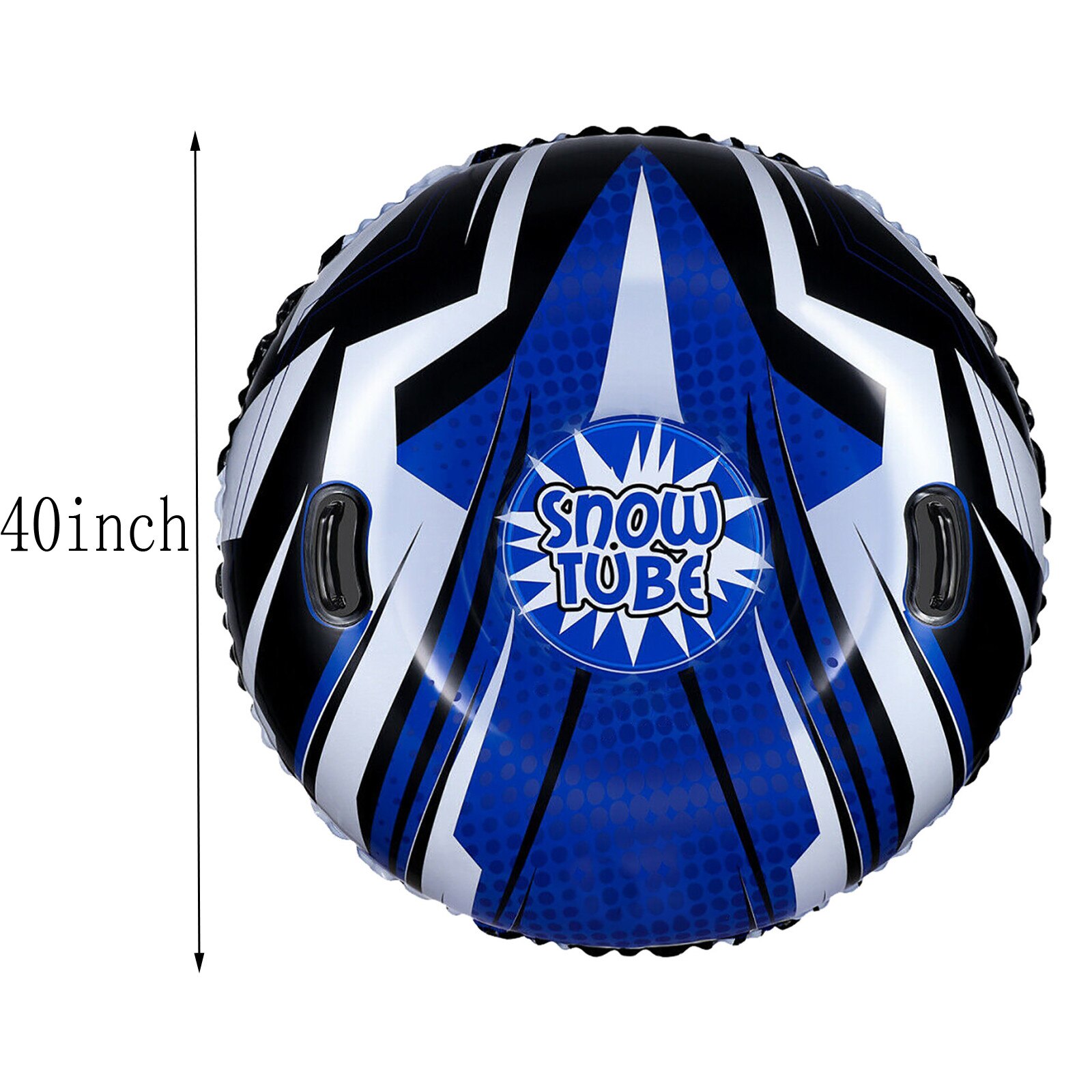 Ski Circle Skiing Board PVC Winter Inflatable Ski Circle With Handle Durable Children Adult Outdoor Snow Tube Skiing Accessories: D