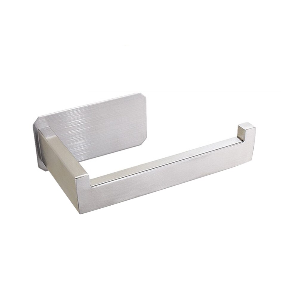 No-Drill Self Adhesive Toilet Paper Holder Stainless Steel Bathroom Kitchen Roll Paper Accessory Tissue Towel Rack Metal Holders: D style