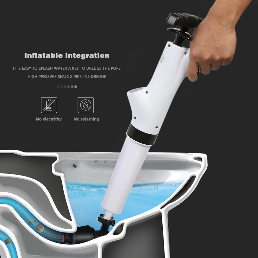 Derde Generatie Wc Bagger Artefact Riool Tool Hoge Druk Ventilator Verstopping Remover Huishoudelijke Wc Zuigkracht Wc