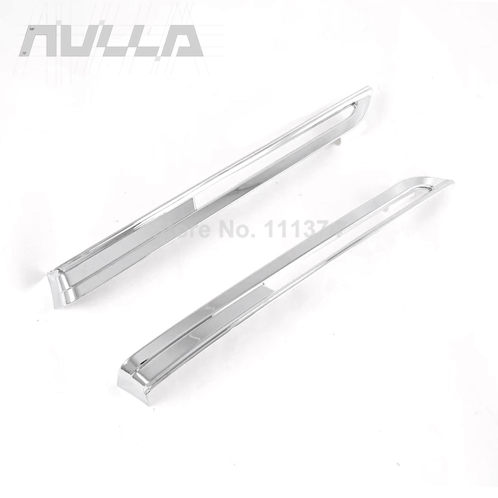 Carbon For Mazda CX30 CX-30 Car Exterior Front Rear Fog Light Lamp Decoration Frame Cover Sticker Trim Accessories: Front-Chrome